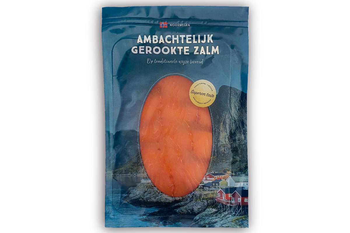 ❄ Zalmfilet gerookt kort gesneden 200g