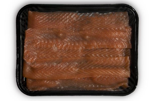 Zalmfilet gerookt lang gesneden 500g