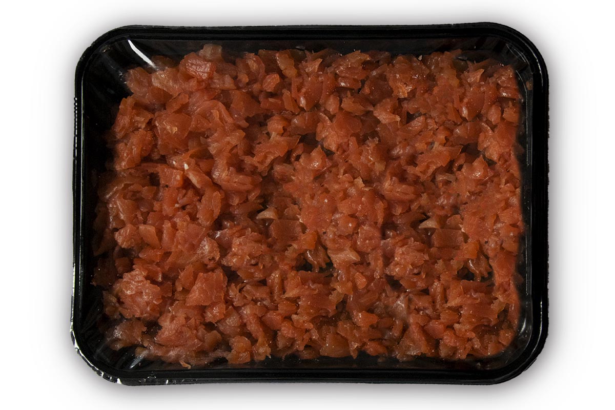 Zalmsnippers gerookt bak 1kg