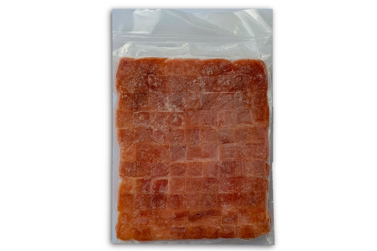 ❄ Tonijnblokjes (rood) 1,5cm 1kg (2x 500g)