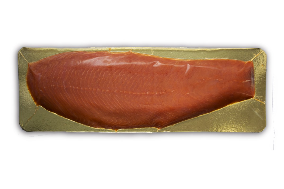 Zalmzijde gerookt gesneden ca. 1,1 kg